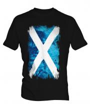 Scotland Grunge Flag Mens T-Shirt
