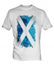 Scotland Grunge Flag Mens T-Shirt