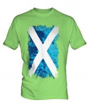 Scotland Grunge Flag Mens T-Shirt