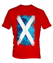 Scotland Grunge Flag Mens T-Shirt
