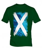 Scotland Grunge Flag Mens T-Shirt