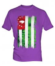 Abkhazia Grunge Flag Mens T-Shirt