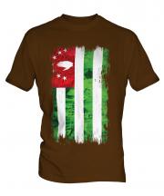 Abkhazia Grunge Flag Mens T-Shirt