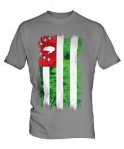Abkhazia Grunge Flag Mens T-Shirt