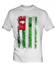Abkhazia Grunge Flag Mens T-Shirt
