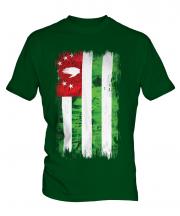 Abkhazia Grunge Flag Mens T-Shirt