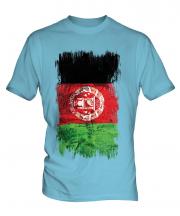 Afghanistan Grunge Flag Mens T-Shirt