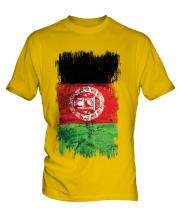 Afghanistan Grunge Flag Mens T-Shirt