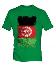 Afghanistan Grunge Flag Mens T-Shirt