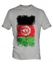 Afghanistan Grunge Flag Mens T-Shirt