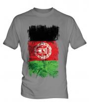 Afghanistan Grunge Flag Mens T-Shirt