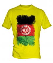 Afghanistan Grunge Flag Mens T-Shirt
