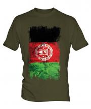 Afghanistan Grunge Flag Mens T-Shirt