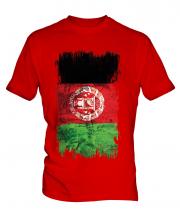 Afghanistan Grunge Flag Mens T-Shirt