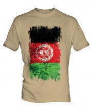 Afghanistan Grunge Flag Mens T-Shirt
