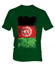 Afghanistan Grunge Flag Mens T-Shirt