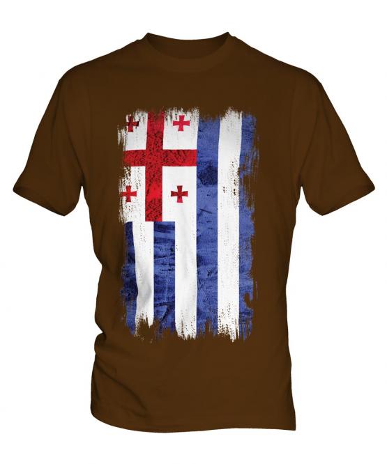 Ajaria Grunge Flag Mens T-Shirt