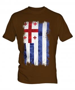 Ajaria Grunge Flag Mens T-Shirt