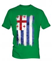 Ajaria Grunge Flag Mens T-Shirt