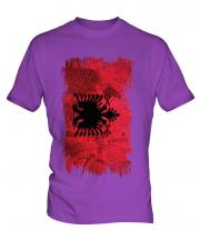 Albania Grunge Flag Mens T-Shirt