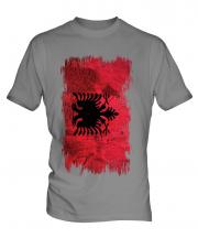 Albania Grunge Flag Mens T-Shirt