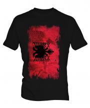 Albania Grunge Flag Mens T-Shirt