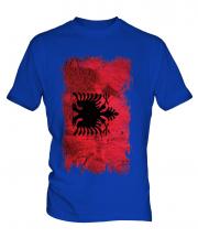 Albania Grunge Flag Mens T-Shirt