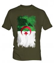 Algeria Grunge Flag Mens T-Shirt