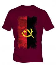 Angola Grunge Flag Mens T-Shirt