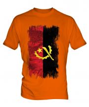 Angola Grunge Flag Mens T-Shirt