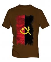 Angola Grunge Flag Mens T-Shirt
