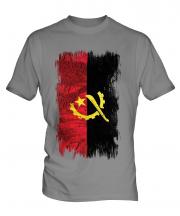 Angola Grunge Flag Mens T-Shirt
