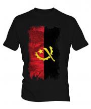 Angola Grunge Flag Mens T-Shirt