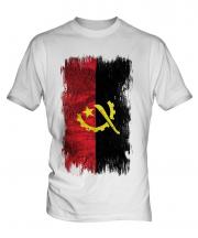 Angola Grunge Flag Mens T-Shirt