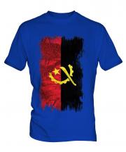 Angola Grunge Flag Mens T-Shirt