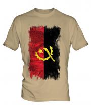 Angola Grunge Flag Mens T-Shirt
