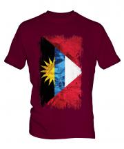 Antigua And Barbuda Grunge Flag Mens T-Shirt