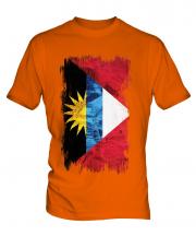 Antigua And Barbuda Grunge Flag Mens T-Shirt