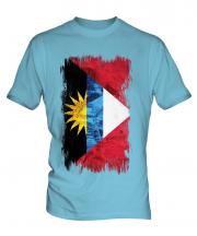 Antigua And Barbuda Grunge Flag Mens T-Shirt