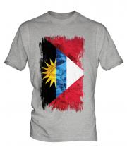 Antigua And Barbuda Grunge Flag Mens T-Shirt