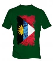 Antigua And Barbuda Grunge Flag Mens T-Shirt