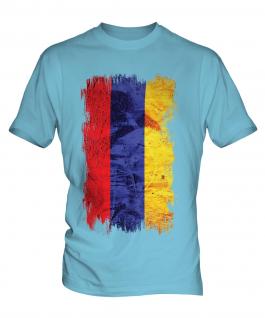 Armenia Grunge Flag Mens T-Shirt
