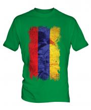 Armenia Grunge Flag Mens T-Shirt