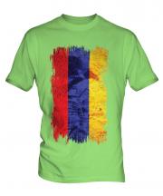 Armenia Grunge Flag Mens T-Shirt
