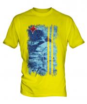 Aruba Grunge Flag Mens T-Shirt