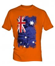 Australia Grunge Flag Mens T-Shirt