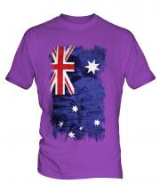 Australia Grunge Flag Mens T-Shirt