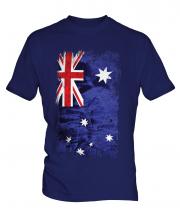 Australia Grunge Flag Mens T-Shirt