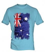 Australia Grunge Flag Mens T-Shirt