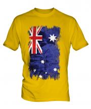 Australia Grunge Flag Mens T-Shirt